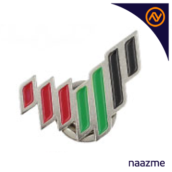 UAE National Brand metal Badges Backside with Magnet MNND-01 1